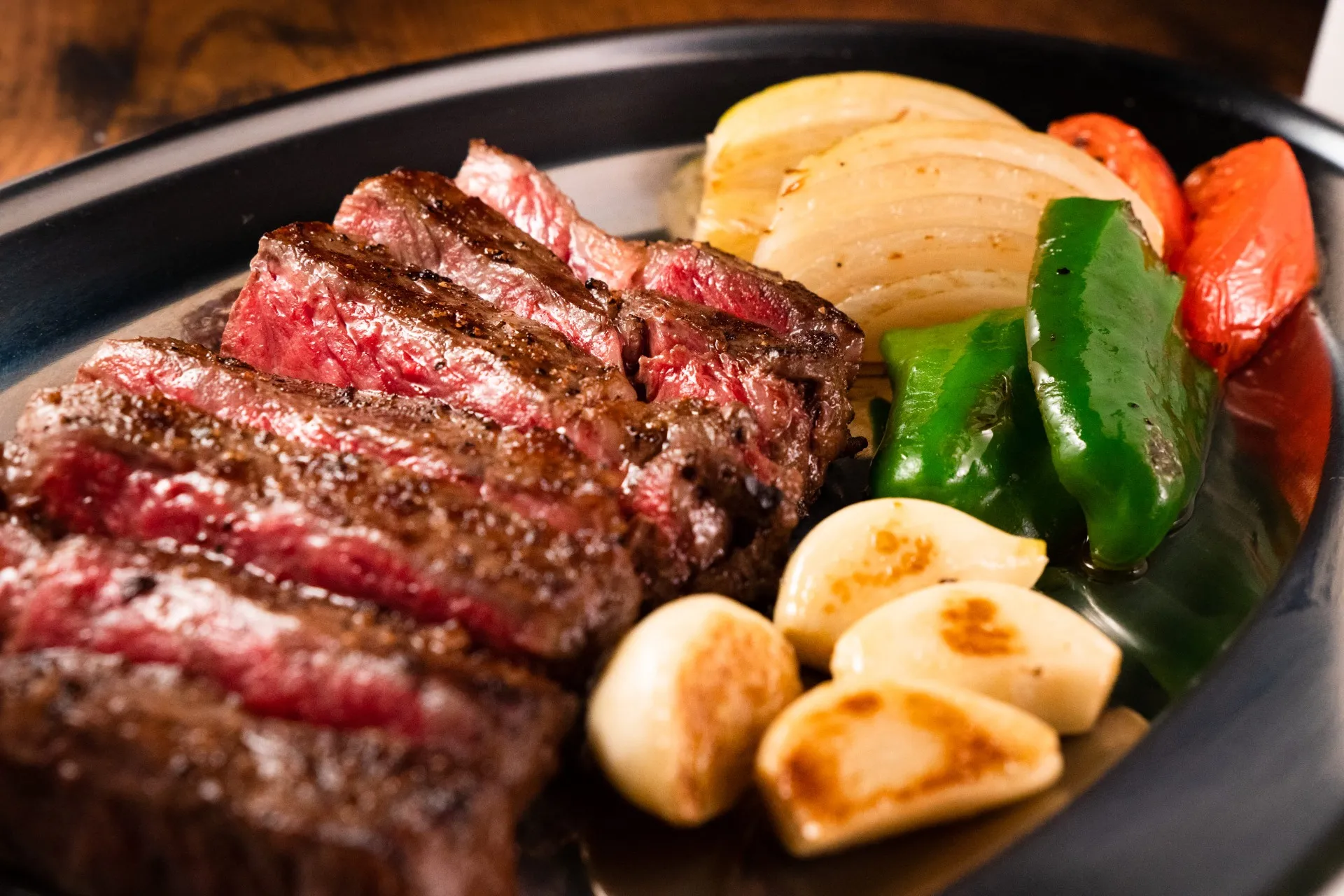 ステーキ 焼き野菜